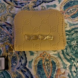 Bebe Gold Quilted Wallet